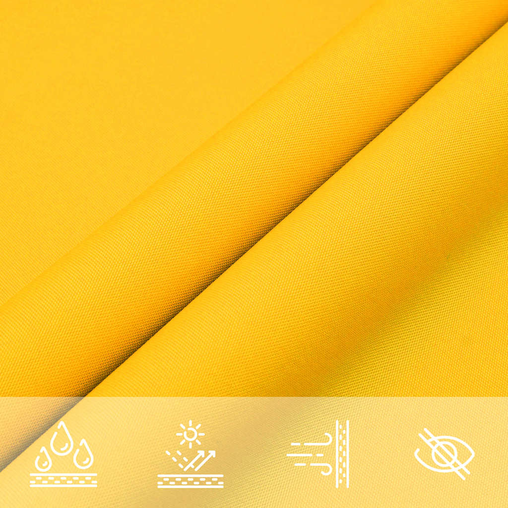 vidaXL Sunshade Sail Oxford Fabric Rectangular 4x7 m Yellow 6
