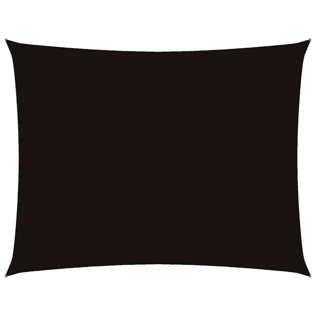 vidaXL Sunshade Sail Oxford Fabric Rectangular 4x6 m Black 2