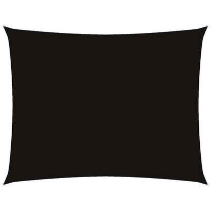 vidaXL Sunshade Sail Oxford Fabric Rectangular 4x6 m Black 2