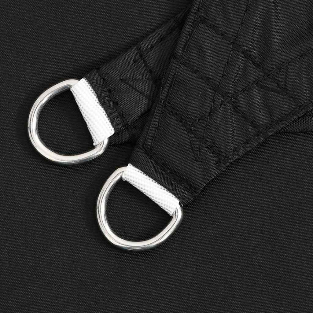 vidaXL Sunshade Sail Oxford Fabric Rectangular 4x6 m Black 5