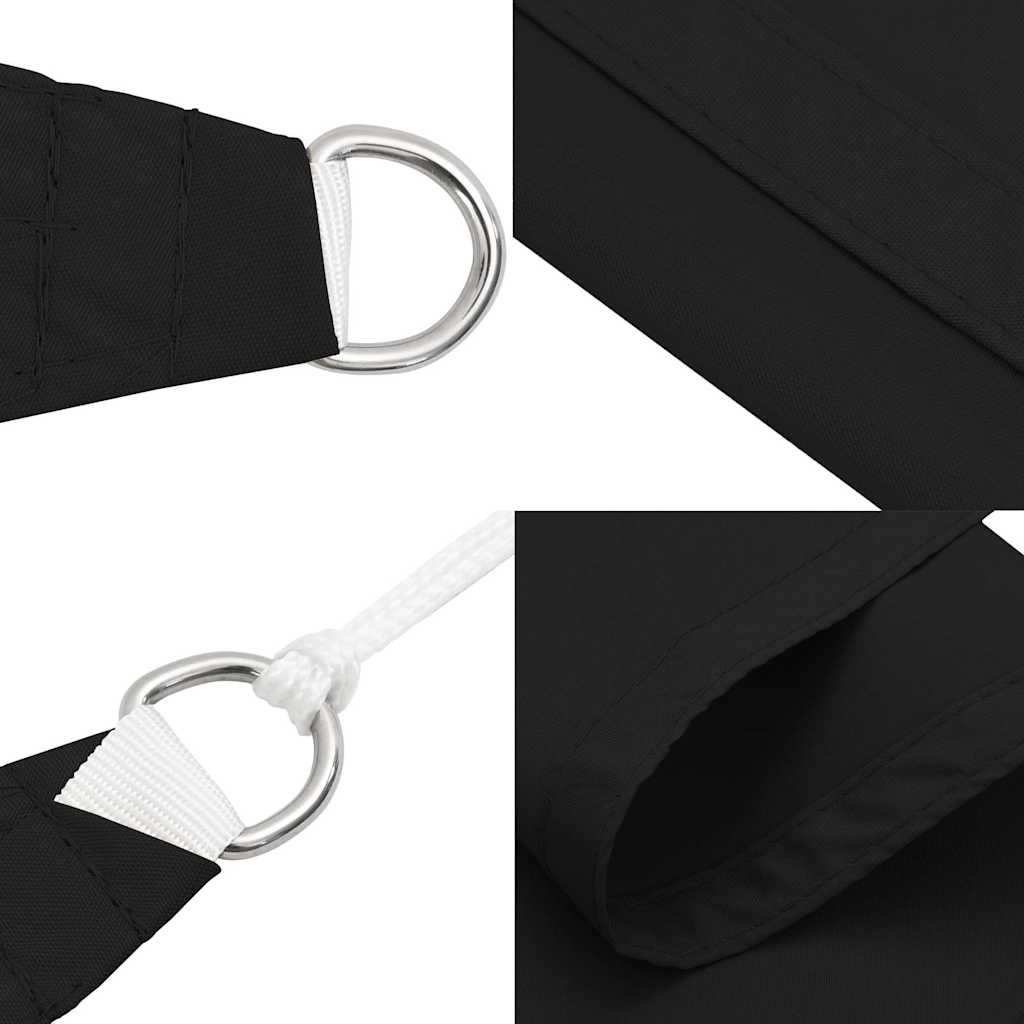vidaXL Sunshade Sail Oxford Fabric Rectangular 4x6 m Black 6