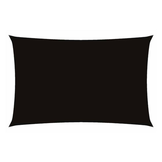 Sunshade Sail Oxford Fabric Rectangular 4x7 m Width 4 m Drop 7 m Black