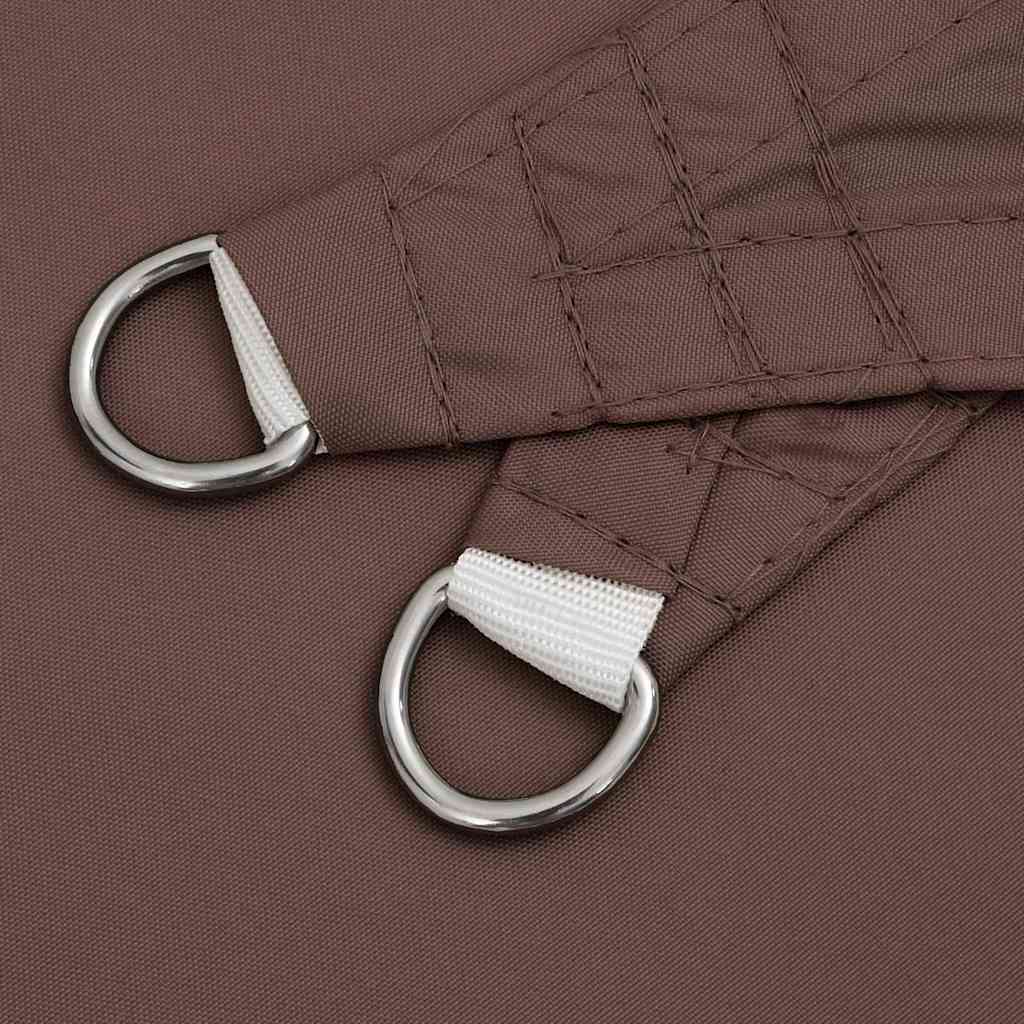 135800 vidaXL Sunshade Sail Oxford Fabric Square 4,5x4,5 m Brown 5