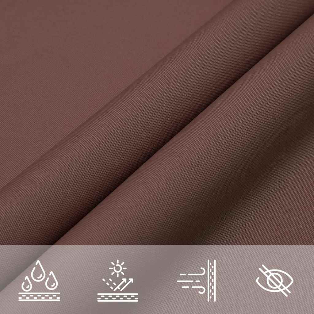 vidaXL Sunshade Sail Oxford Fabric Rectangular 4x6 m Brown 6