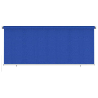 vidaXL Outdoor Roller Blind 355(W)x140(H) cm Blue HDPE 1