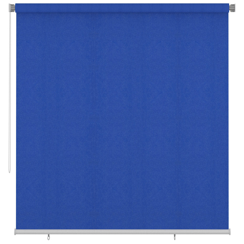 vidaXL Outdoor Roller Blind 225(W)x230(H) cm Blue HDPE 1