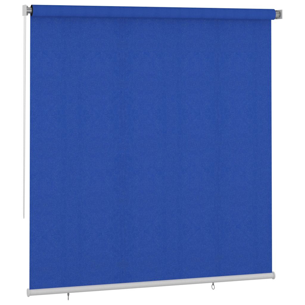 vidaXL Outdoor Roller Blind 225(W)x230(H) cm Blue HDPE 2
