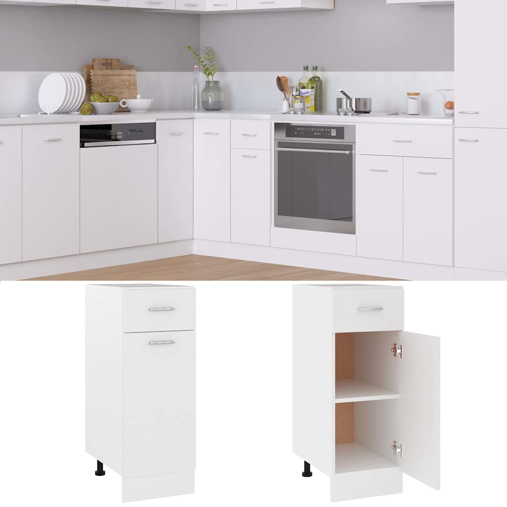 vidaXL Sink Bottom Cabinet | Drawer Bottom Cabinet | Rectangular | Minimalist 2