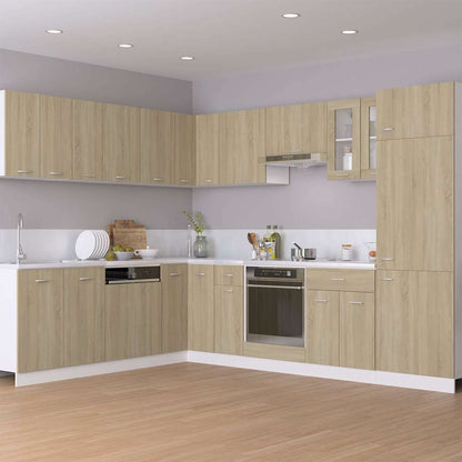 vidaXL Drawer Bottom Cabinet | Sonoma Oak | Engineered Wood | Compact 3
