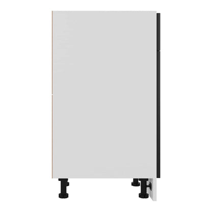 Kitchen Base Cabinet "Lyon" Engineered Wood Black 1x bottom cabinet (1 door 1 drawer) 40 cm