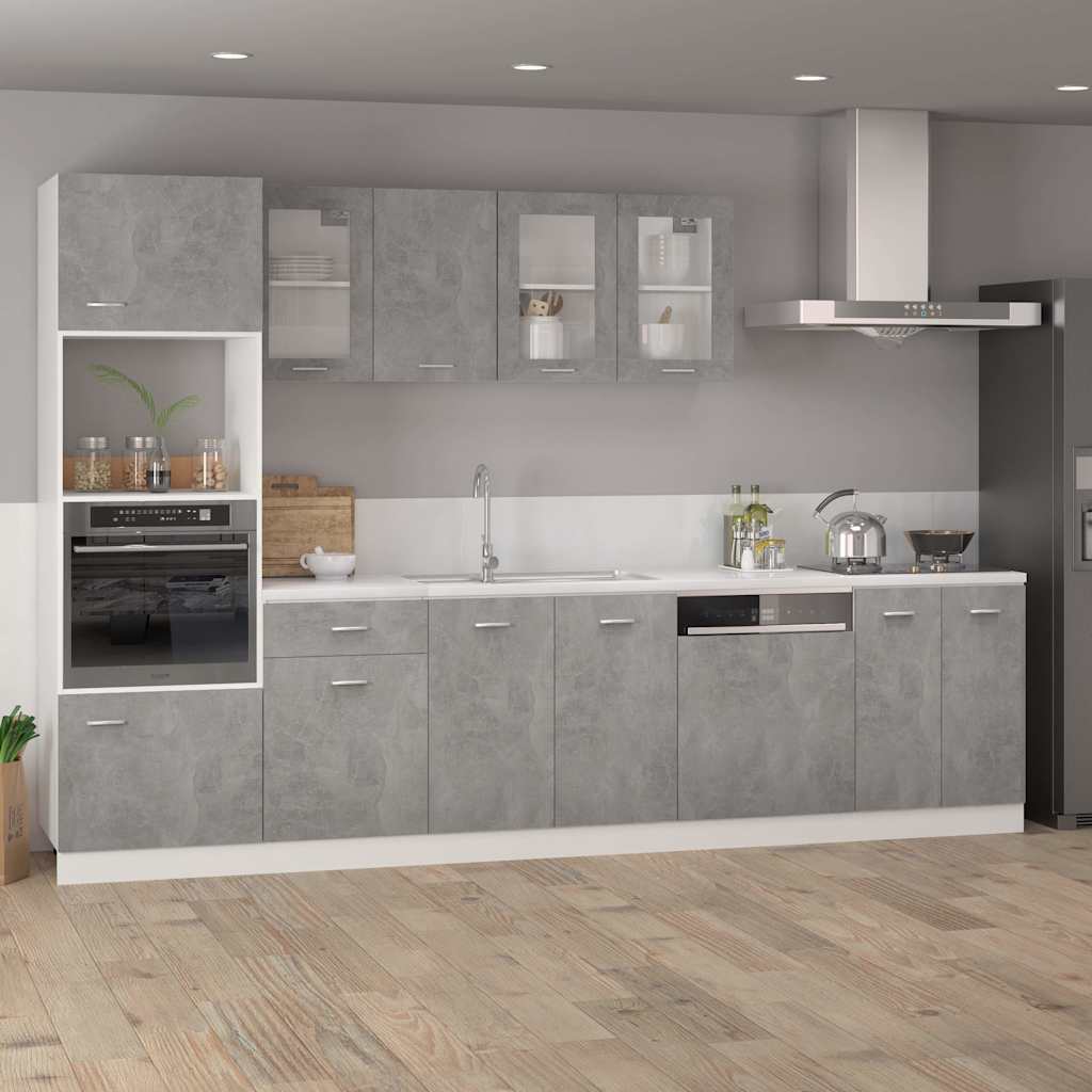 vidaXL Drawer Bottom Cabinet | Concrete Grey | Engineered Wood 3