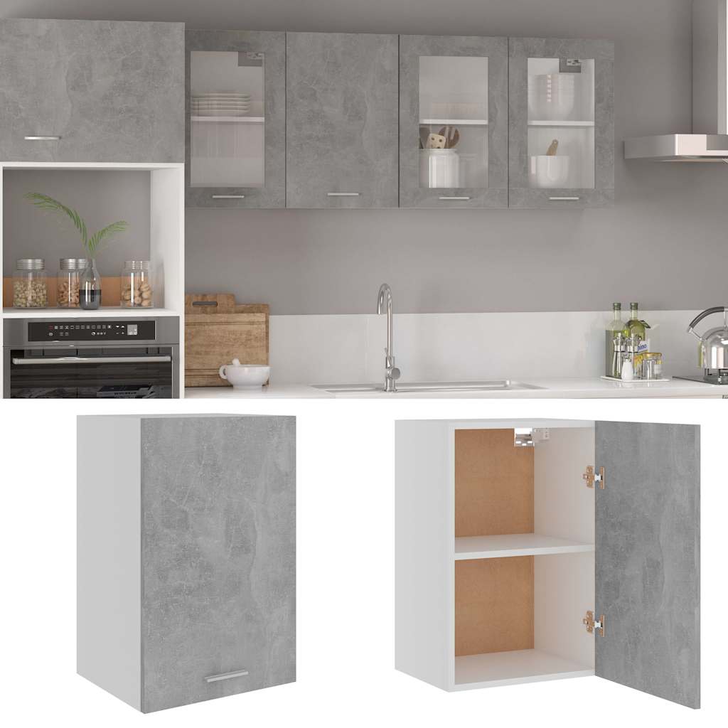 vidaXL Hanging Cabinet | Concrete grey | Engineered wood | 39.5 x 31 x 60 cm 2