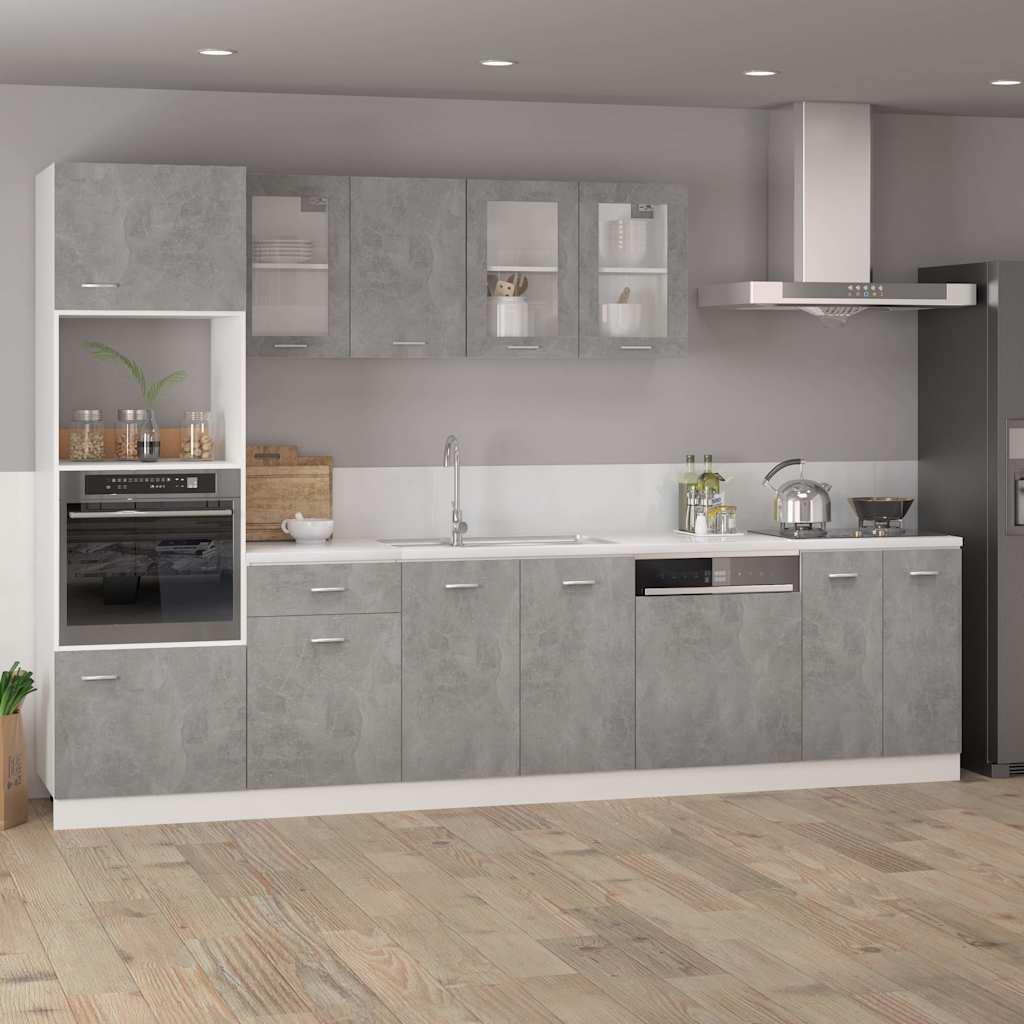 vidaXL Hanging Cabinet | Concrete grey | Engineered wood | 39.5 x 31 x 60 cm 3