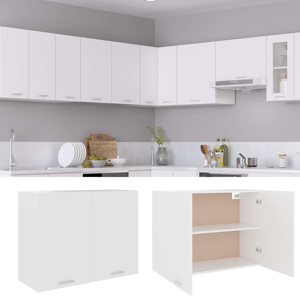 801276 vidaXL Hanging Cabinet "Lyon" White 80x31x60 cm Engineered Wood 1