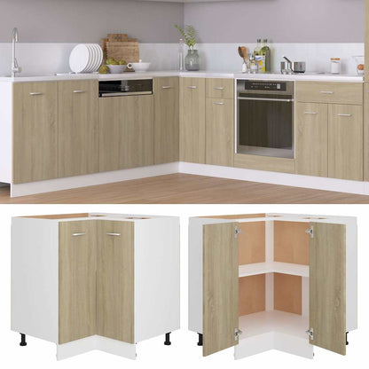 vidaXL Kitchen Base Cabinet "Lyon" Engineered Wood Sonoma Oak