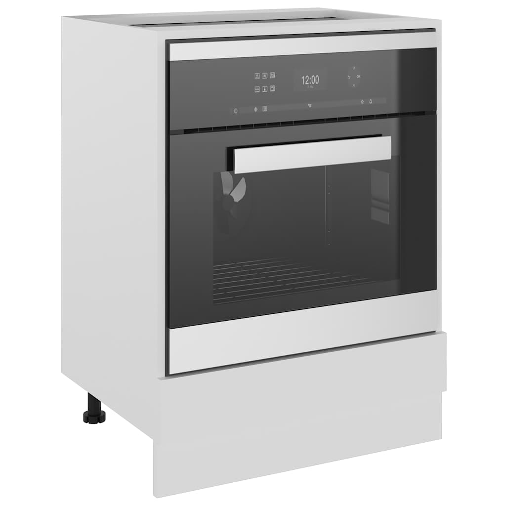 vidaXL Oven Cabinet | White | Engineered Wood | 60 x 46 x 81.5 cm | Oven Cabinet 4