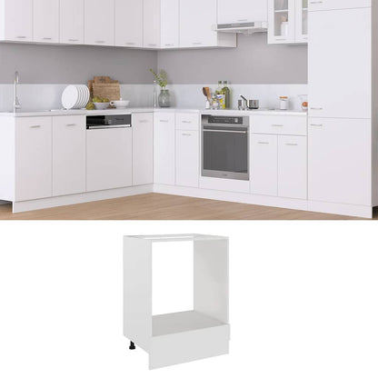 vidaXL Oven Cabinet | White | Engineered Wood | 60 x 46 x 81.5 cm | Oven Cabinet 1