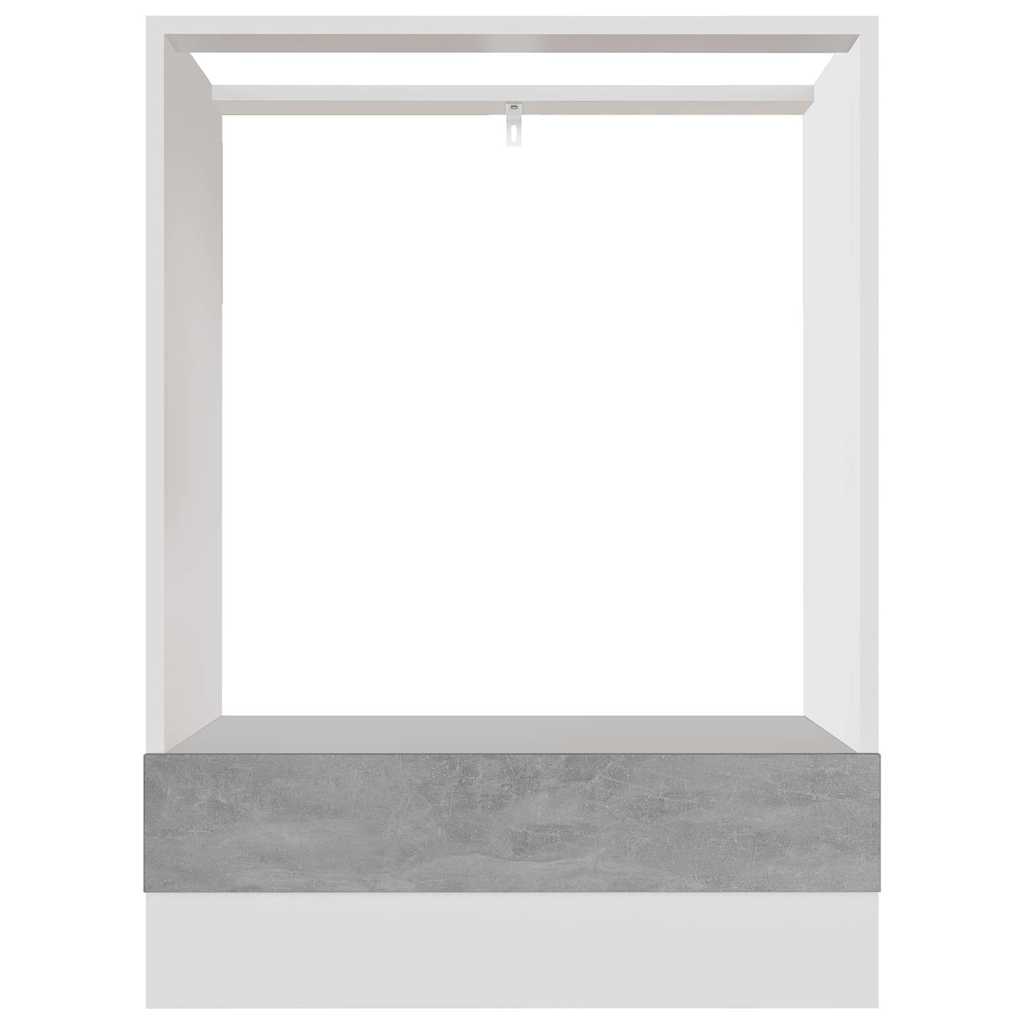vidaXL Oven Cabinet | Concrete Grey | Engineered Wood | Standard | Oven Cabinet 5