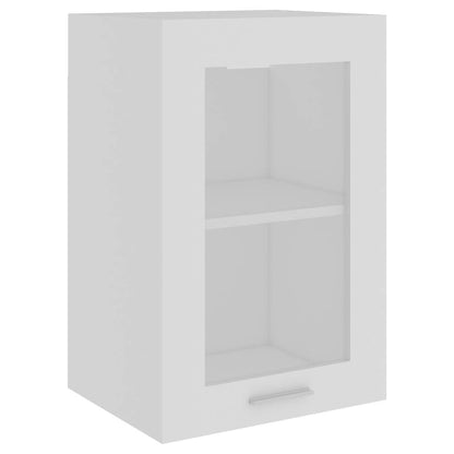 vidaXL Hanging Glass Cabinet | White | Engineered wood, Glass | 60 cm 2