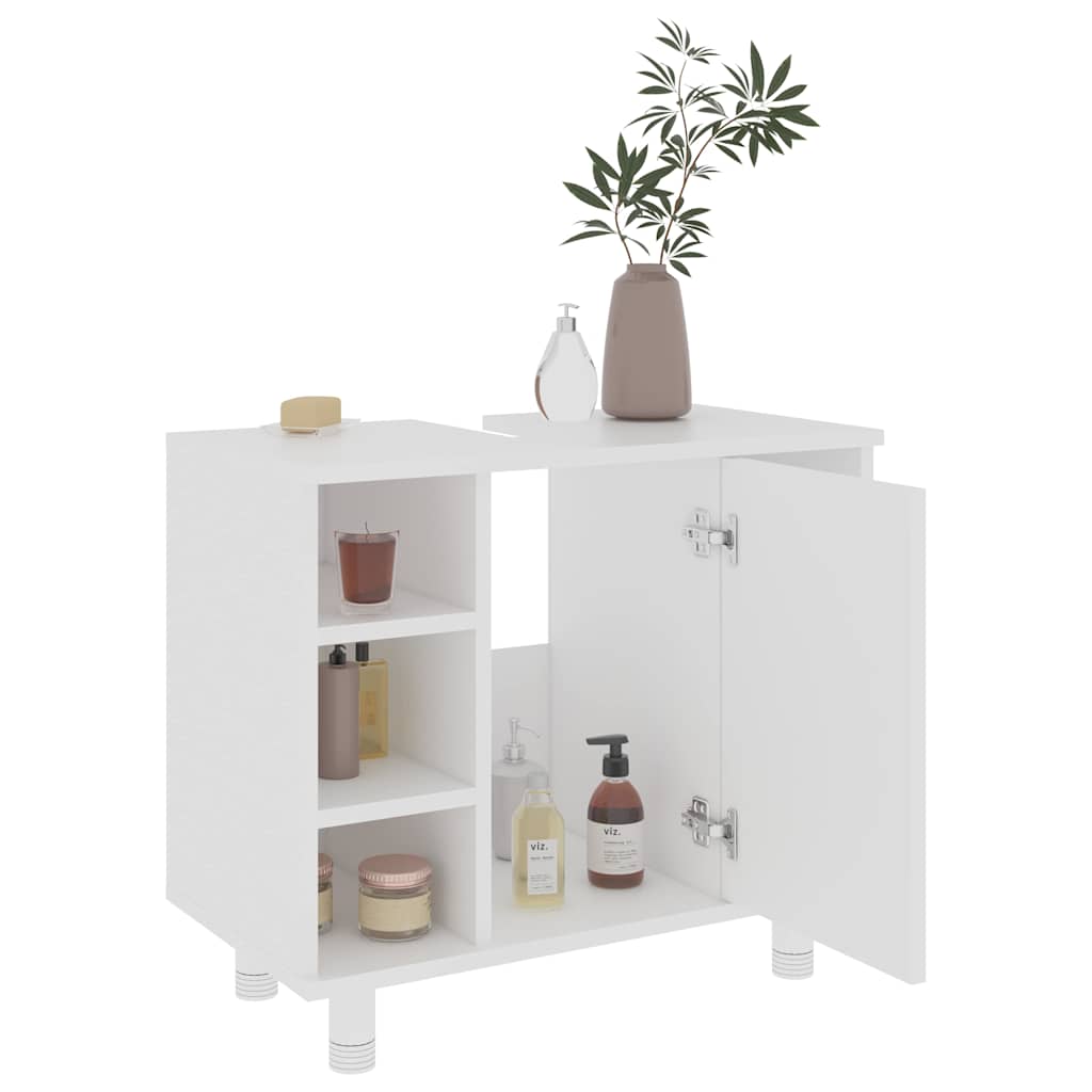 vidaXL Bathroom Cabinet | White | Engineered wood | 60 x 32 x 53.5 cm 4