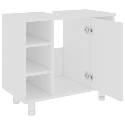 vidaXL Bathroom Cabinet | White | Engineered wood | 60 x 32 x 53.5 cm 5