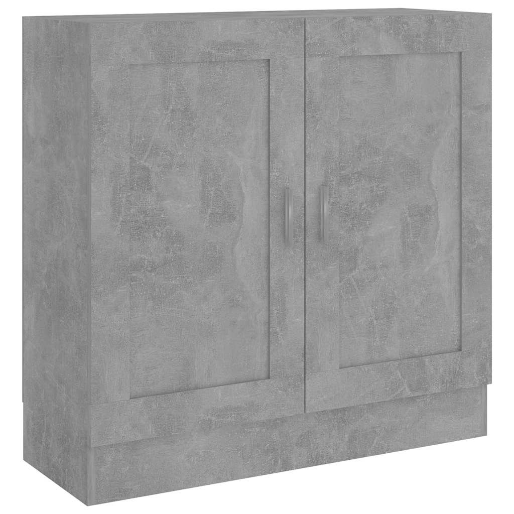 vidaXL Book Cabinet Concrete Grey 82,5x30,5x80 cm Engineered Wood 2