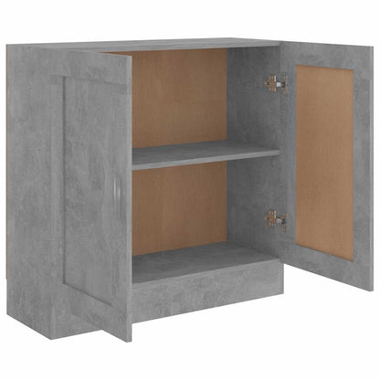 vidaXL Book Cabinet Concrete Grey 82,5x30,5x80 cm Engineered Wood 4