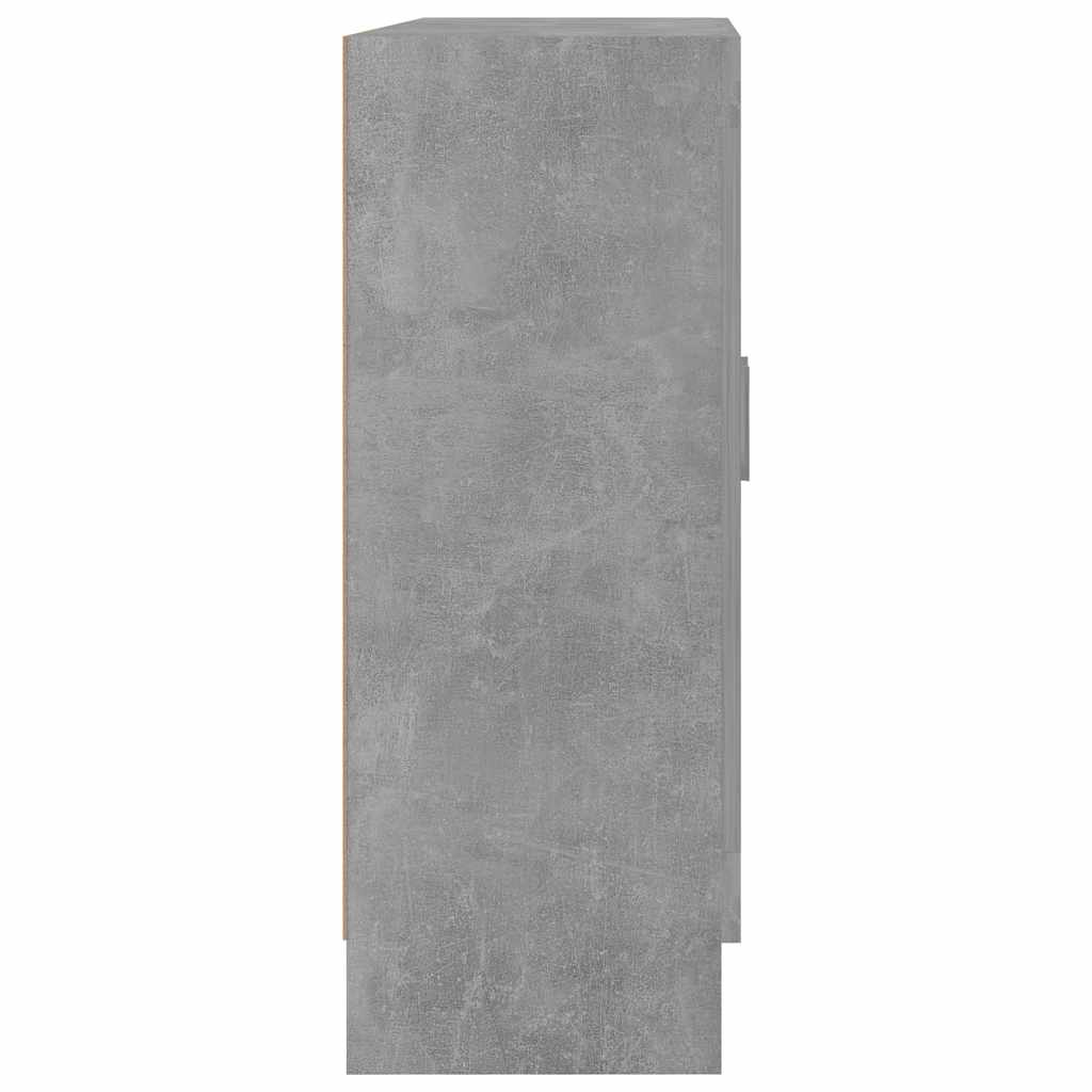 vidaXL Book Cabinet Concrete Grey 82,5x30,5x80 cm Engineered Wood 6