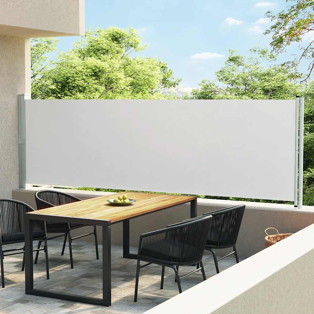 vidaXL Side Awning | Cream and grey 1