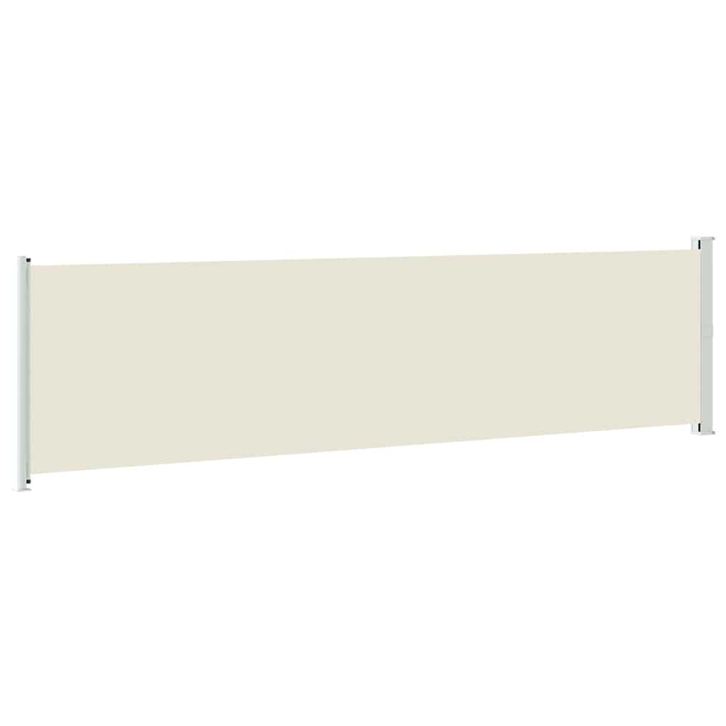 vidaXL Patio Retractable Side Awning 614x160 cm Cream 6