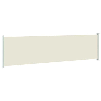 vidaXL Patio Retractable Side Awning 614x160 cm Cream 6