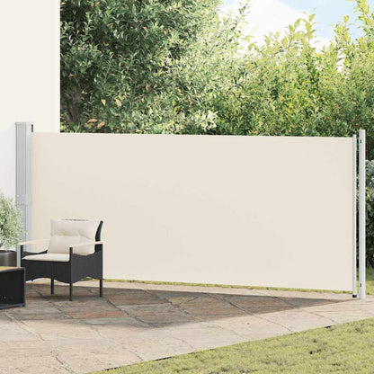 vidaXL Patio Retractable Side Awning 614x160 cm Cream 1