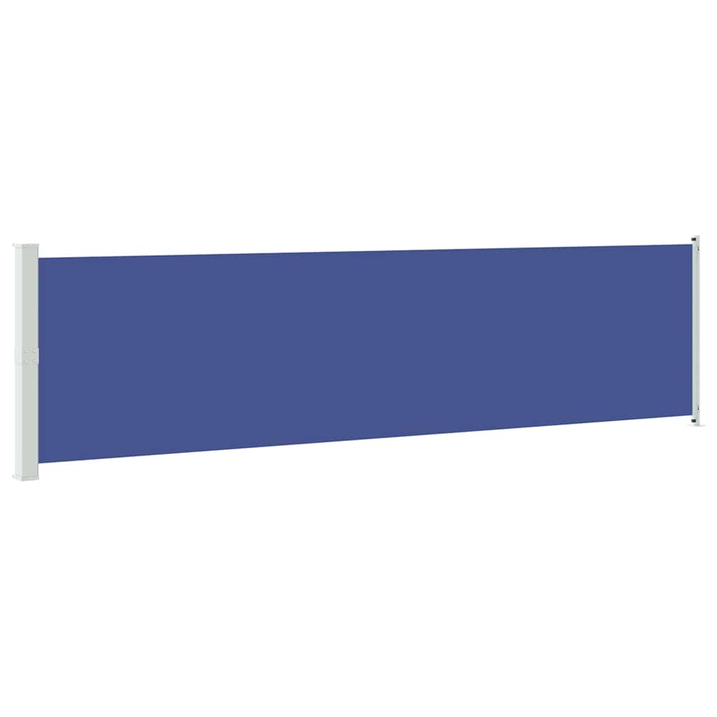 vidaXL Side Awning | Blue | Polyester with PU coating, Powder-Coated Steel 2