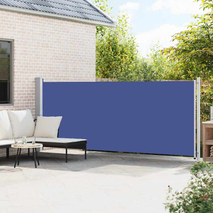 vidaXL Side Awning | Blue | Polyester with PU coating, Powder-Coated Steel 3