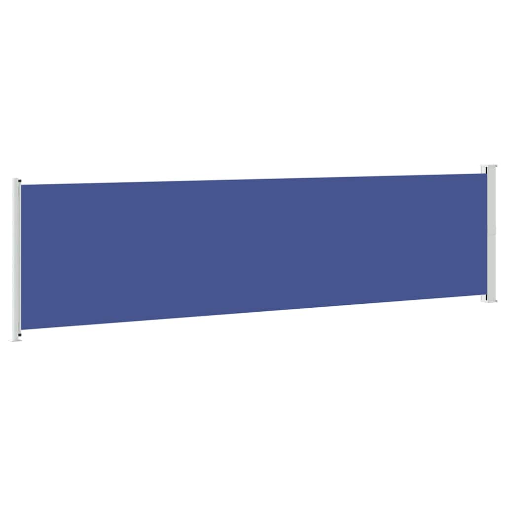 vidaXL Side Awning | Blue | Polyester with PU coating, Powder-Coated Steel 6