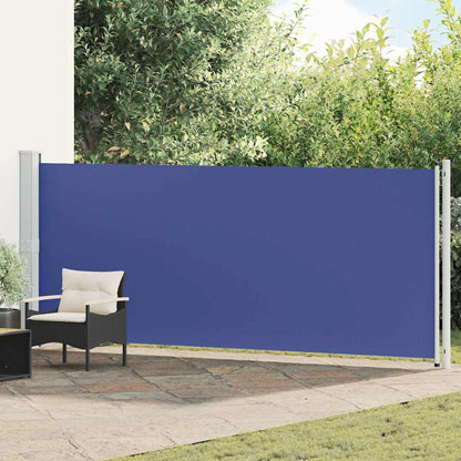 vidaXL Side Awning | Blue | Polyester with PU coating, Powder-Coated Steel 1