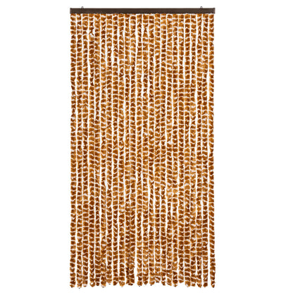 vidaXL Insect Curtain Ochre and White 100x220 cm Chenille 3