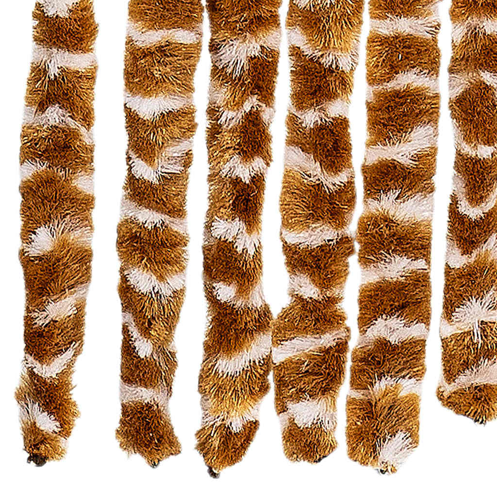 vidaXL Insect Curtain Ochre and White 100x220 cm Chenille 5