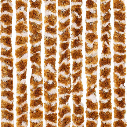 vidaXL Insect Curtain Ochre and White 100x220 cm Chenille 6