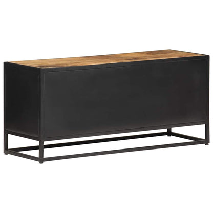 vidaXL TV Cabinet | Natural Mango Wood | Solid Build | Medium | TV Cabinet 4