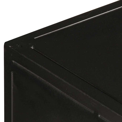 vidaXL Tv Cabinet | Black, Brown | Rough Mango Wood, Iron, MDF | Medium 4