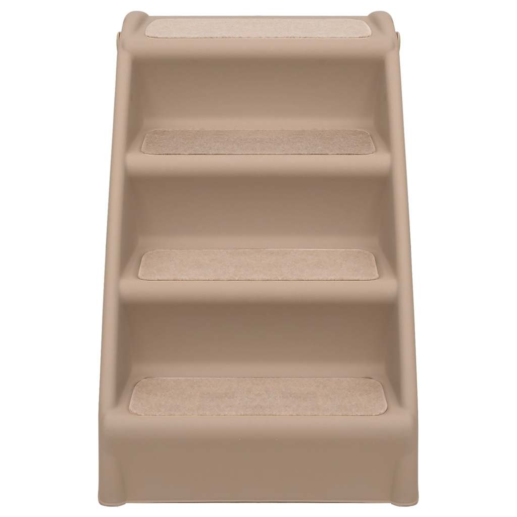 vidaXL Dog Stair | Brown | Polypropylene | 62x40x49.5 cm | Foldable | Dog Stair 3