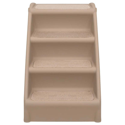 vidaXL Dog Stair | Brown | Polypropylene | 62x40x49.5 cm | Foldable | Dog Stair 3