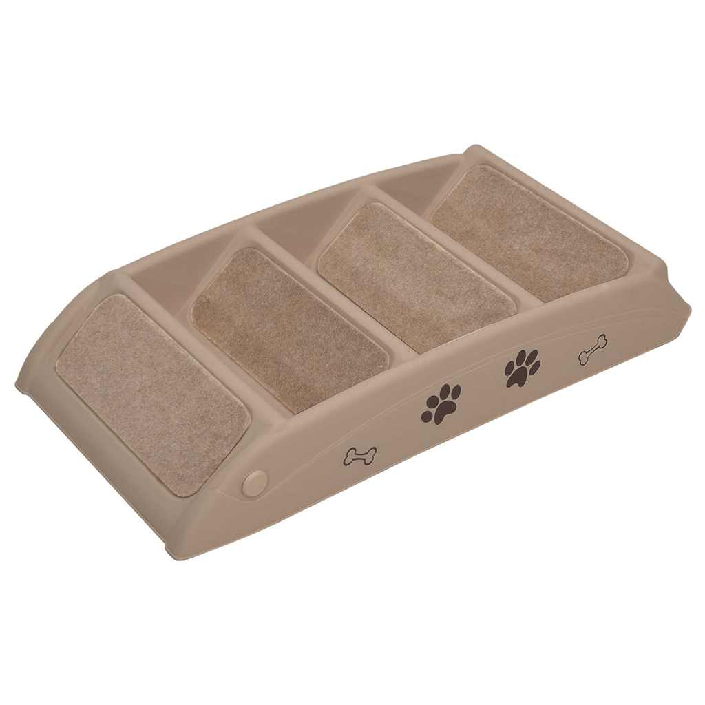 vidaXL Dog Stair | Brown | Polypropylene | 62x40x49.5 cm | Foldable | Dog Stair 6