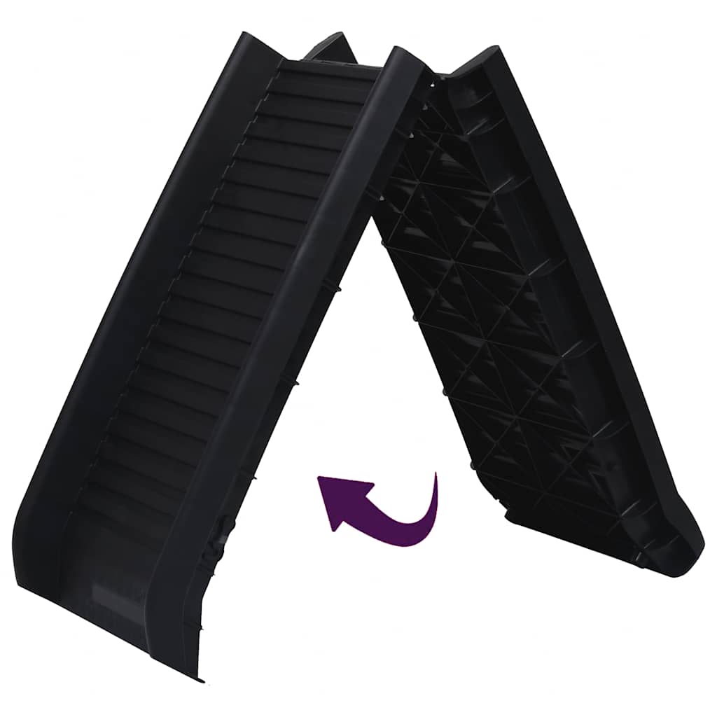 vidaXL Dog Ramp | Black | Polypropylene | Medium | Foldable | Dog Ramp 5