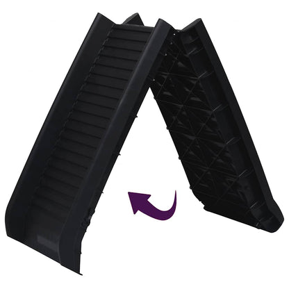 vidaXL Dog Ramp | Black | Polypropylene | Medium | Foldable | Dog Ramp 5