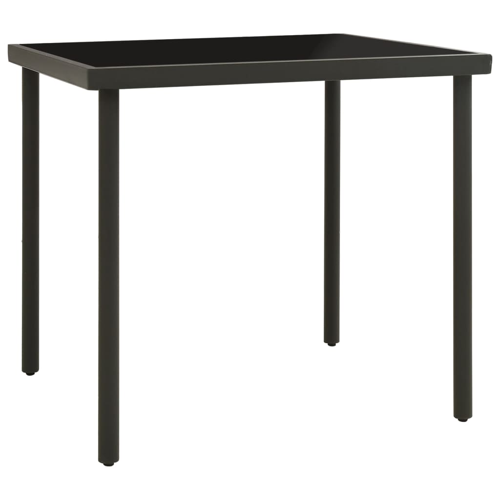 vidaXL Outdoor Dining Table | Black and Anthracite 1