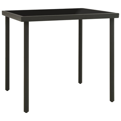 vidaXL Outdoor Dining Table | Black and Anthracite 1