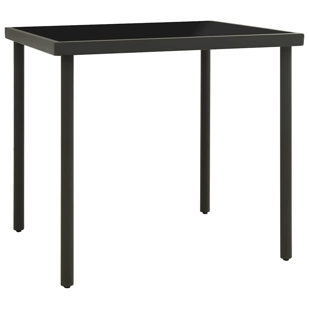 vidaXL Outdoor Dining Table | Black and Anthracite 2