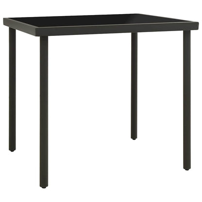 vidaXL Outdoor Dining Table | Black and Anthracite 2